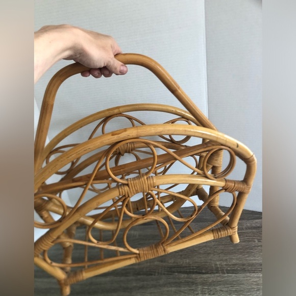 Vtg Bentwood Magazine Rack - Picture 5 of 13